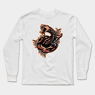 Snake head retro Long Sleeve T-Shirt